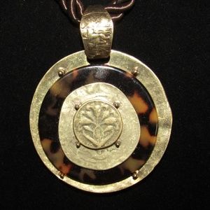 Chico's layered medallion necklace NWOT